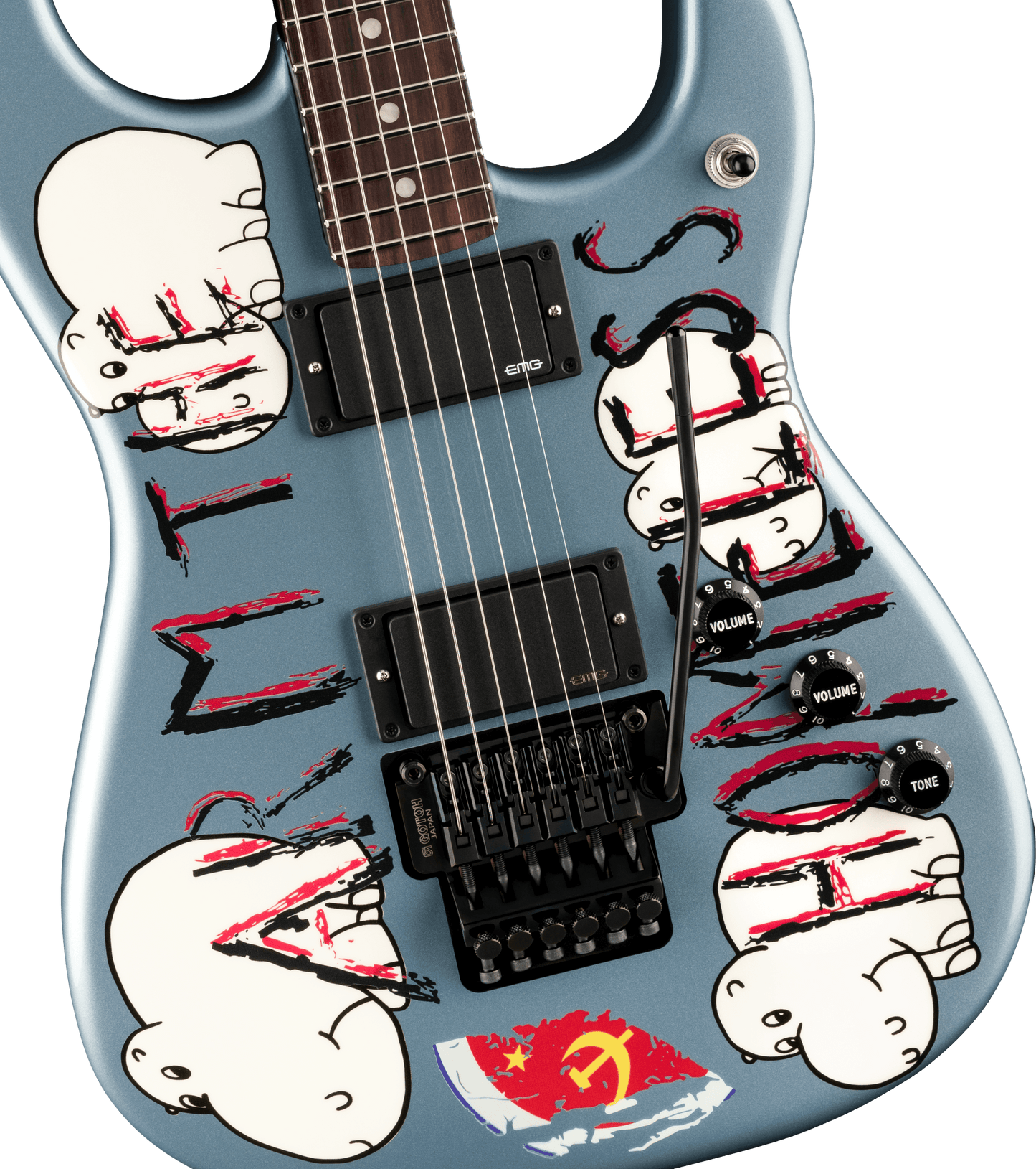 Fender Tom Morello Arm The Homeless Stratocaster - Blue Ice Metallic