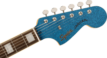 Load image into Gallery viewer, Fender Squier FSR Classic Vibe '70s Jaguar Laurel Fingerboard Tortoiseshell Pickguard Matching Headstock Blue Sparkle