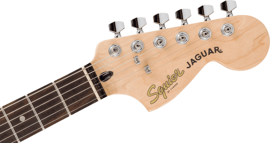 Fender Squier FSR Affinity Series Jaguar Laurel Fingerboard White Pickguard Mystic Surf Green