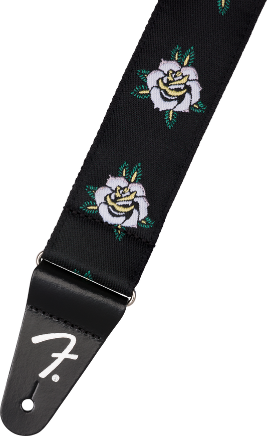Fender Rose Strap, White, 2"