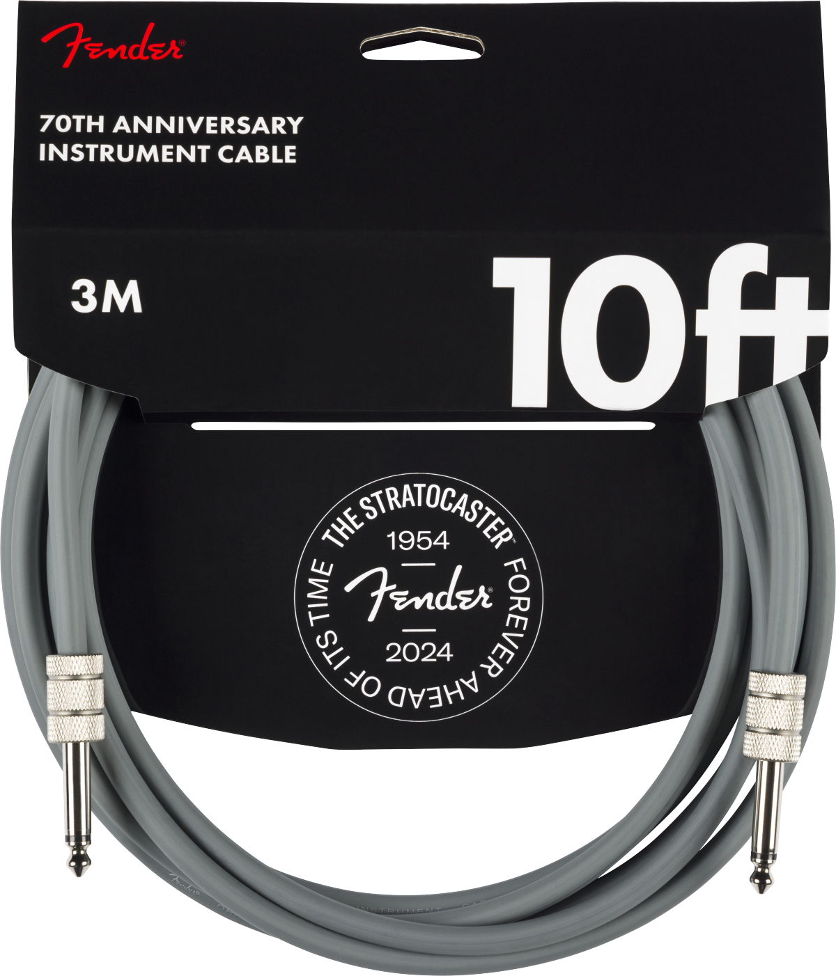 Fender 10' Anniversary Instrument Cable - Grey