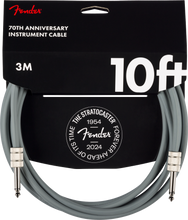 Load image into Gallery viewer, Fender 10' Anniversary Instrument Cable - Grey