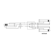 Load image into Gallery viewer, Cordial Essentials REAN Plug 3.5mm Stereo Gold to 2x Plug 6.3mm Mono Gold - Long Pigtail Side (1.5m)