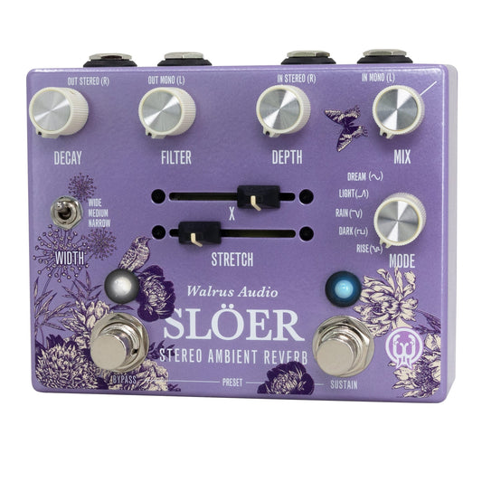 Walrus Audio SLOER Stereo Ambient Reverb - Floral Series 2024