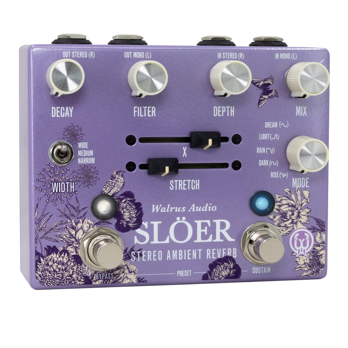 WALRUS AUDIO SLÖER Walrus Audio Slöer Stereo Ambient Reverb Tech Demo - YouTube