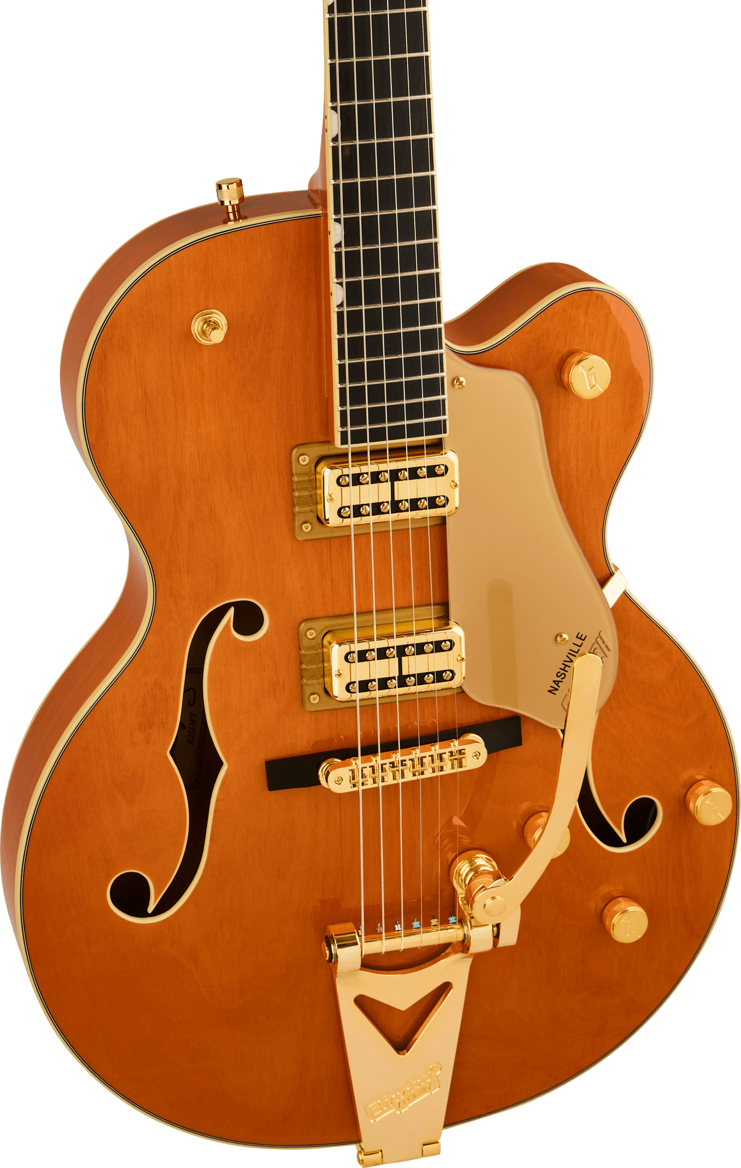 Gretsch Synchromatic Nashville Hollow Body Single-Cut with Bigsby Ebony Fingerboard - Orange Stain
