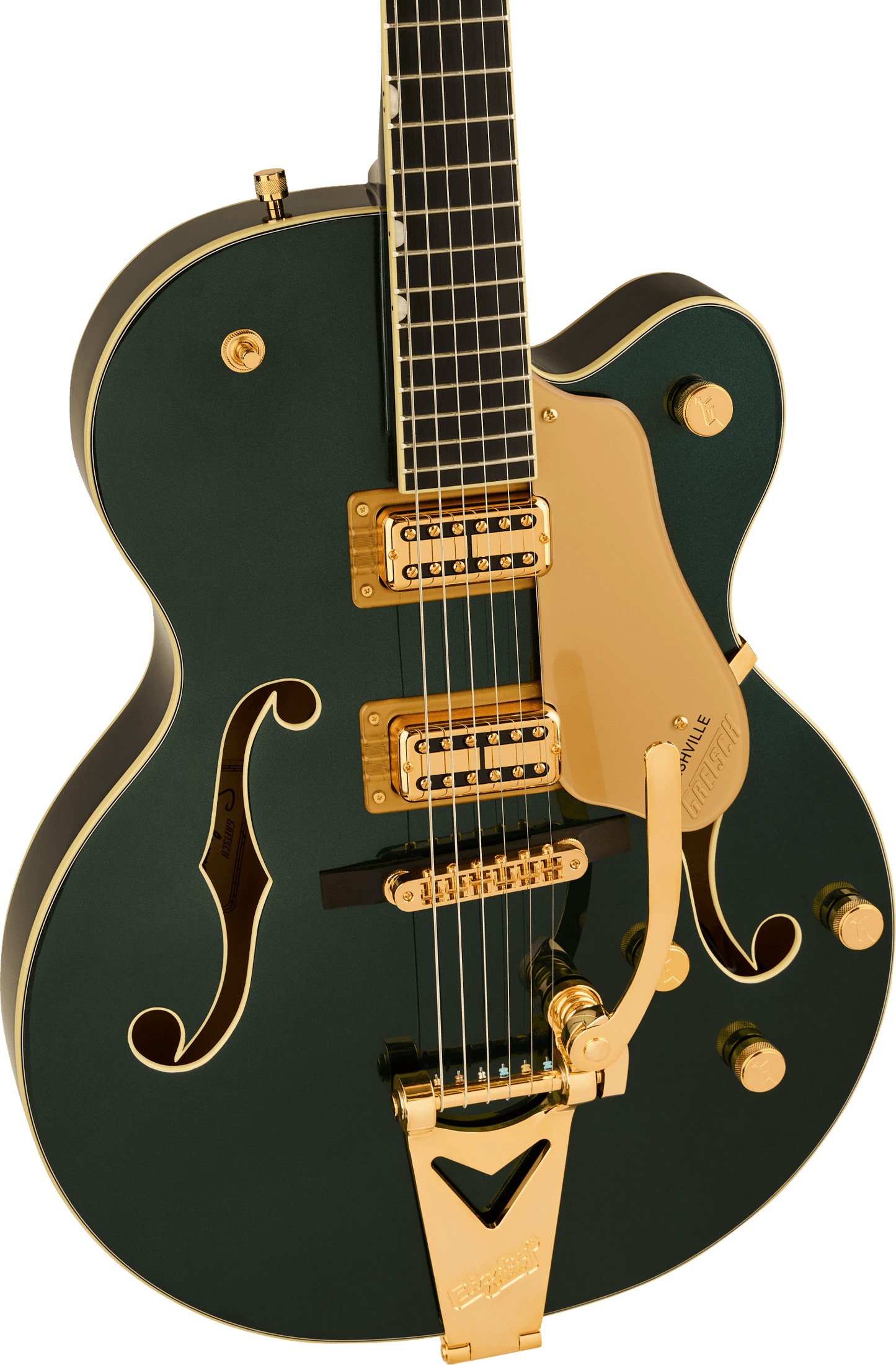 Gretsch Synchromatic Nashville Hollow Body Single-Cut with Bigsby Ebony Fingerboard - Cadillac Green