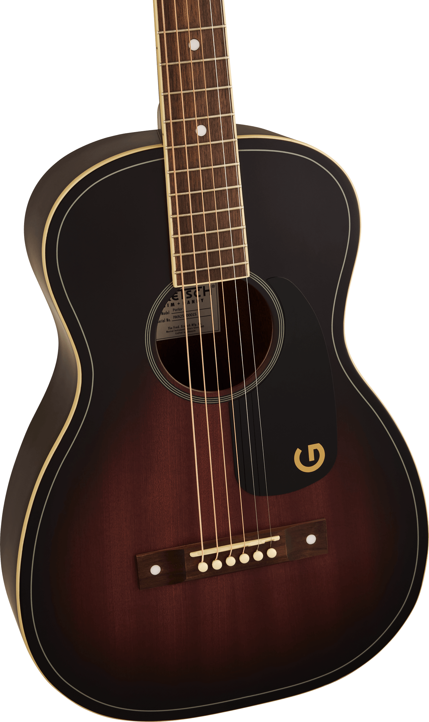 Gretsch Jim Dandy Parlour Walnut - Deep Cherry Burst