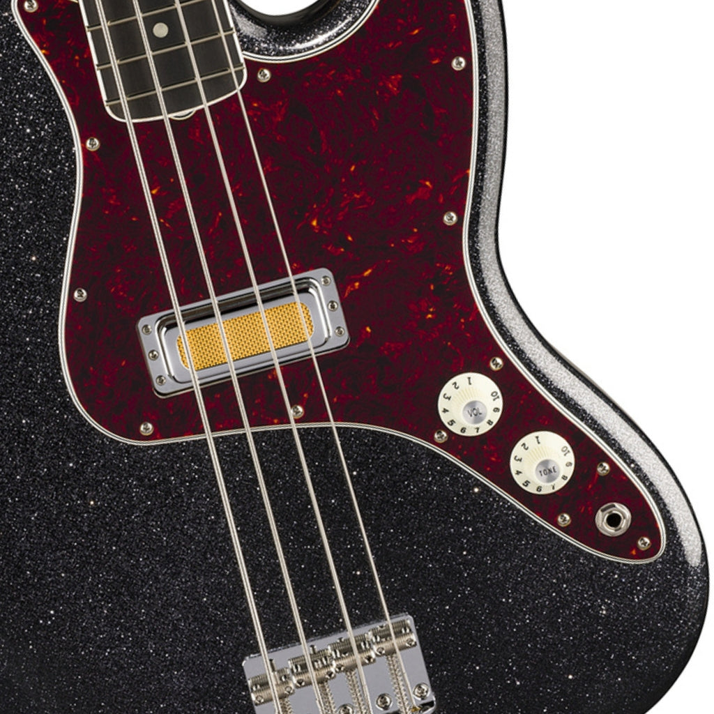 Limited Edition Fender Gold Foil Jazz Bass - Black Sparkle