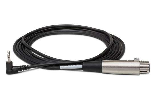 Hosa Technology XVM105M Right-Angle 3.5mm TRS to XLR(M) Microphone Cable (5ft)