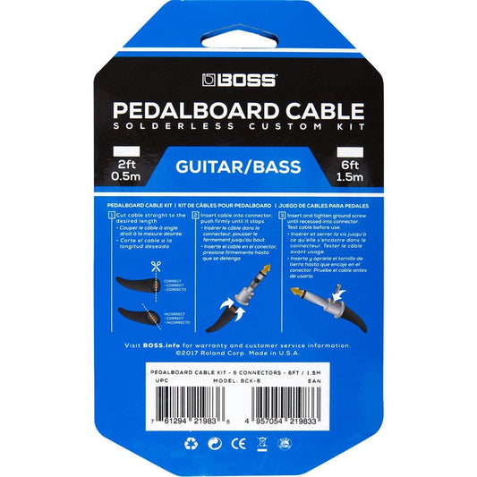 BOSS BCK-6 Pedal Board Cable Kit