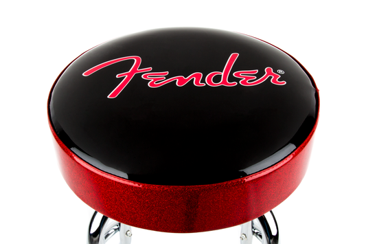 Fender Barstool - Red Sparkle Logo 24"