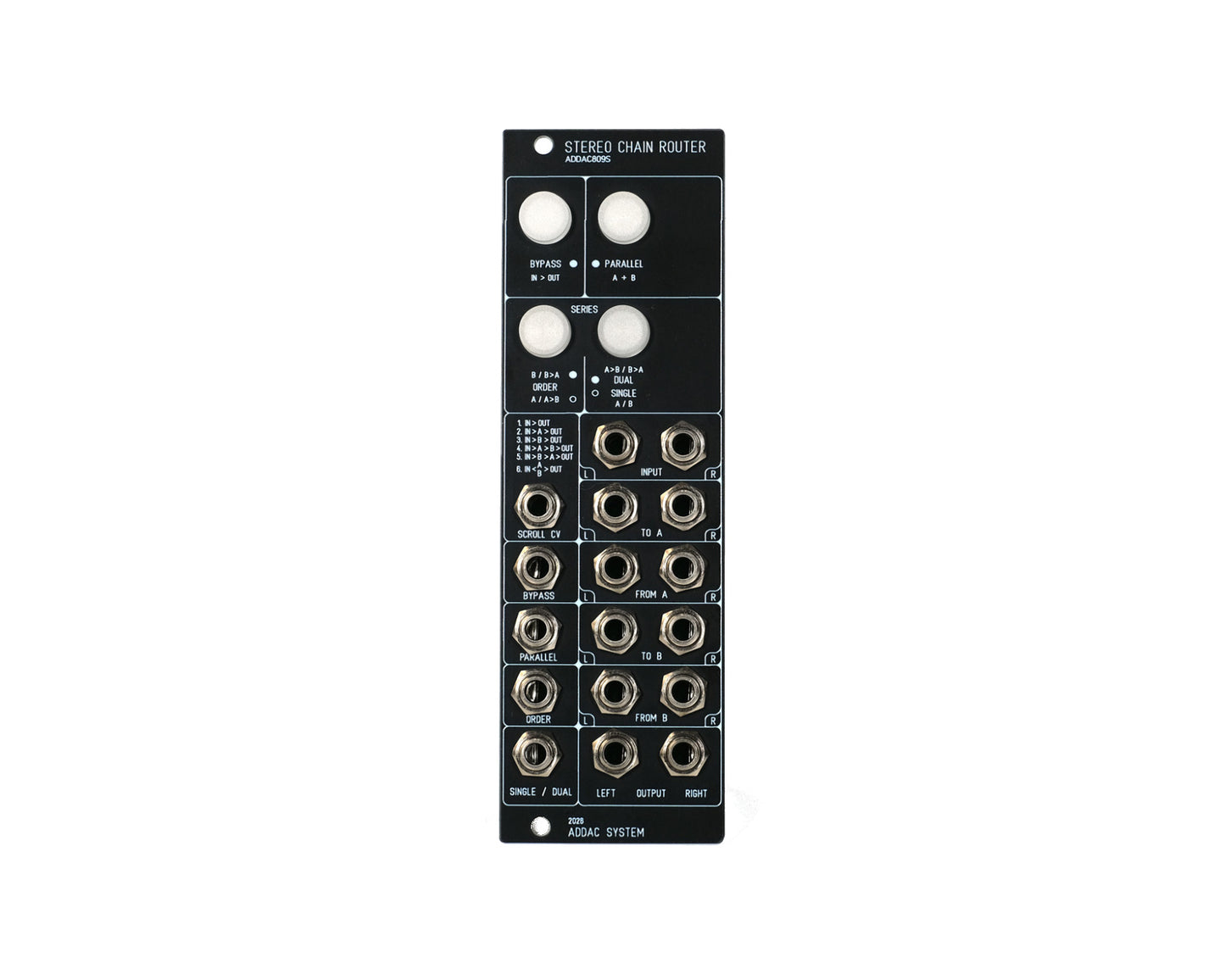 ADDAC System ADDAC809S Stereo Chain Router