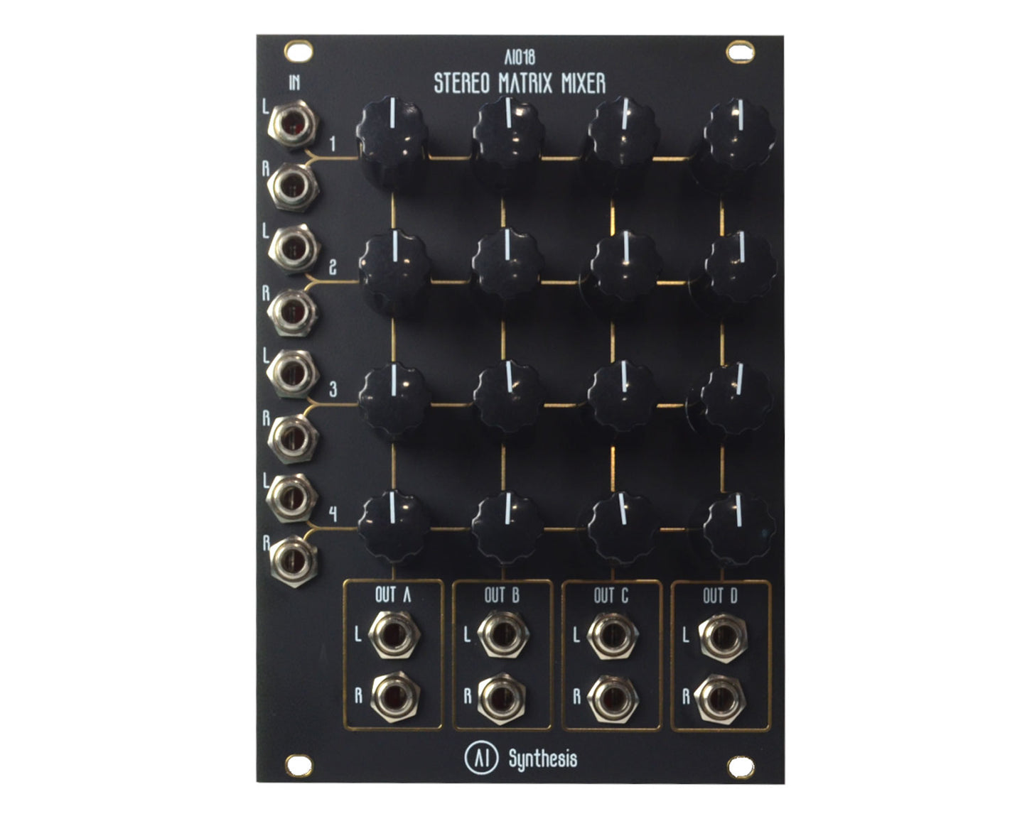 AI Synthesis AI018 Stereo Matrix Mixer - Black