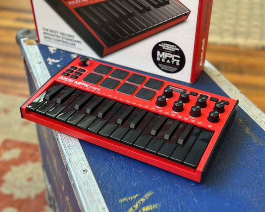 AKAI MPK mini Mk3 MIDI Keyboard Controller - Special Edition Red