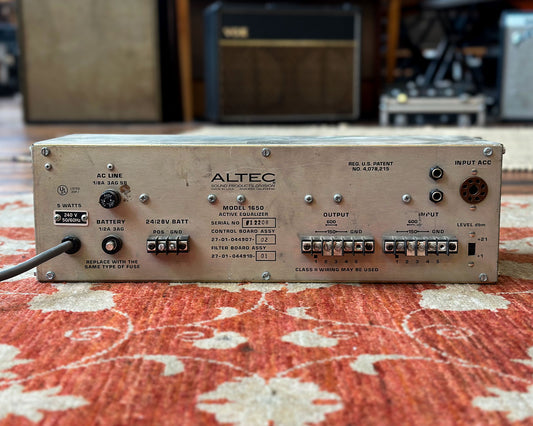 Altec Model 1650 - Subtractive Equaliser