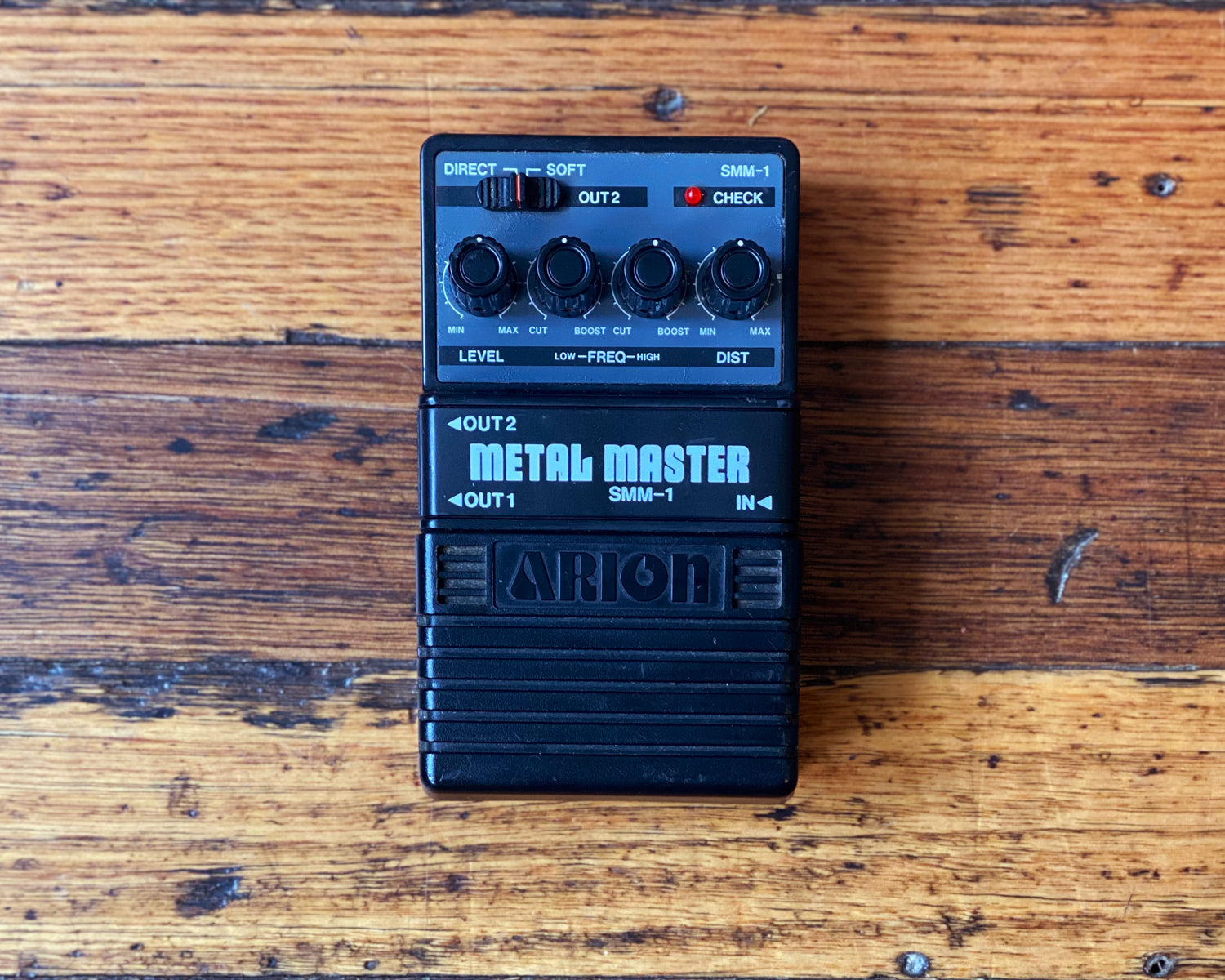 arion distortion pedal Arion SMM-1 Stereo Metal Master Distortion Guitar Effect Pedal, Pro Serviced