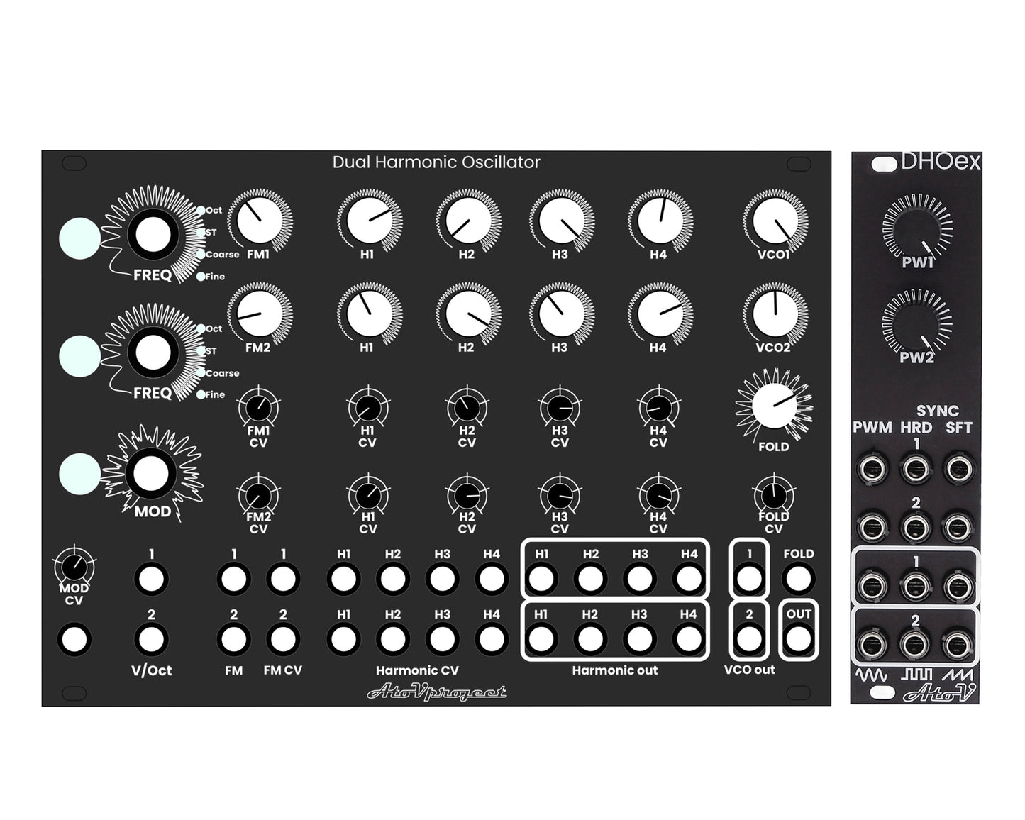 AtoVProject Dual Harmonic Oscillator - Black
