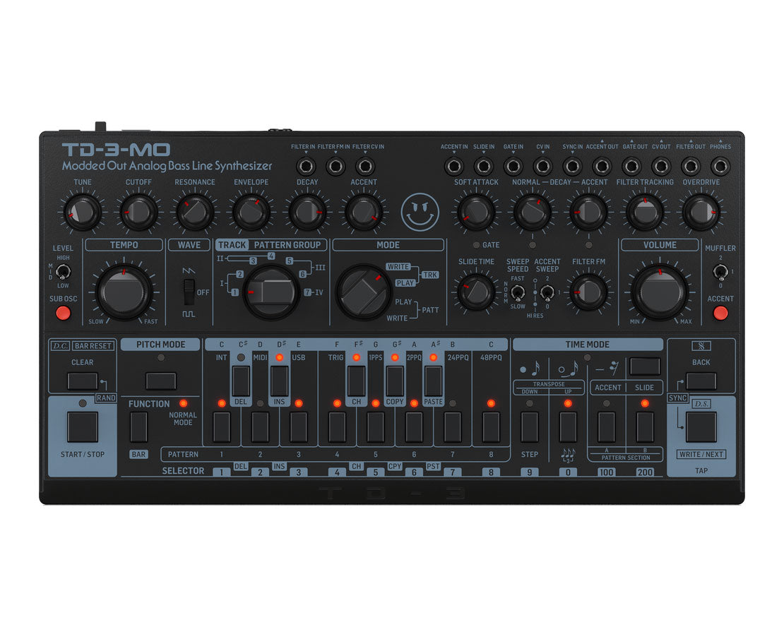 Behringer TD-3-MO-BK Modded Out Analogue Bass Synthesizer – Found