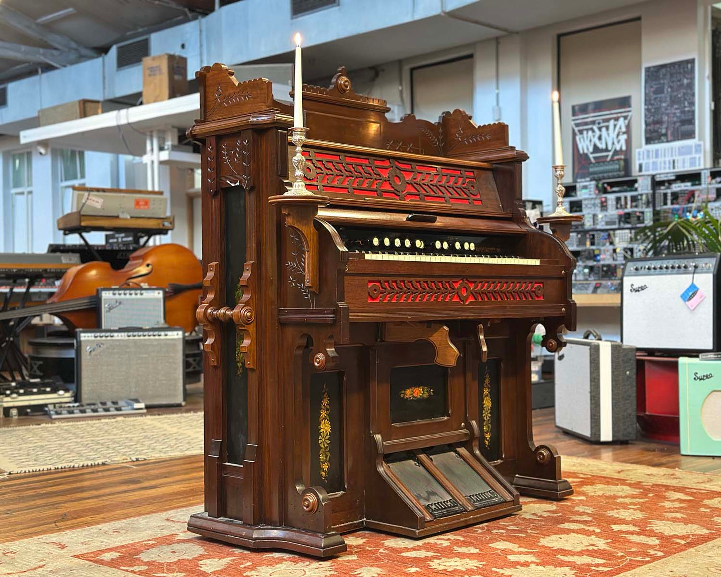 Bell Organ & Piano Co. Antique Pedal Organ