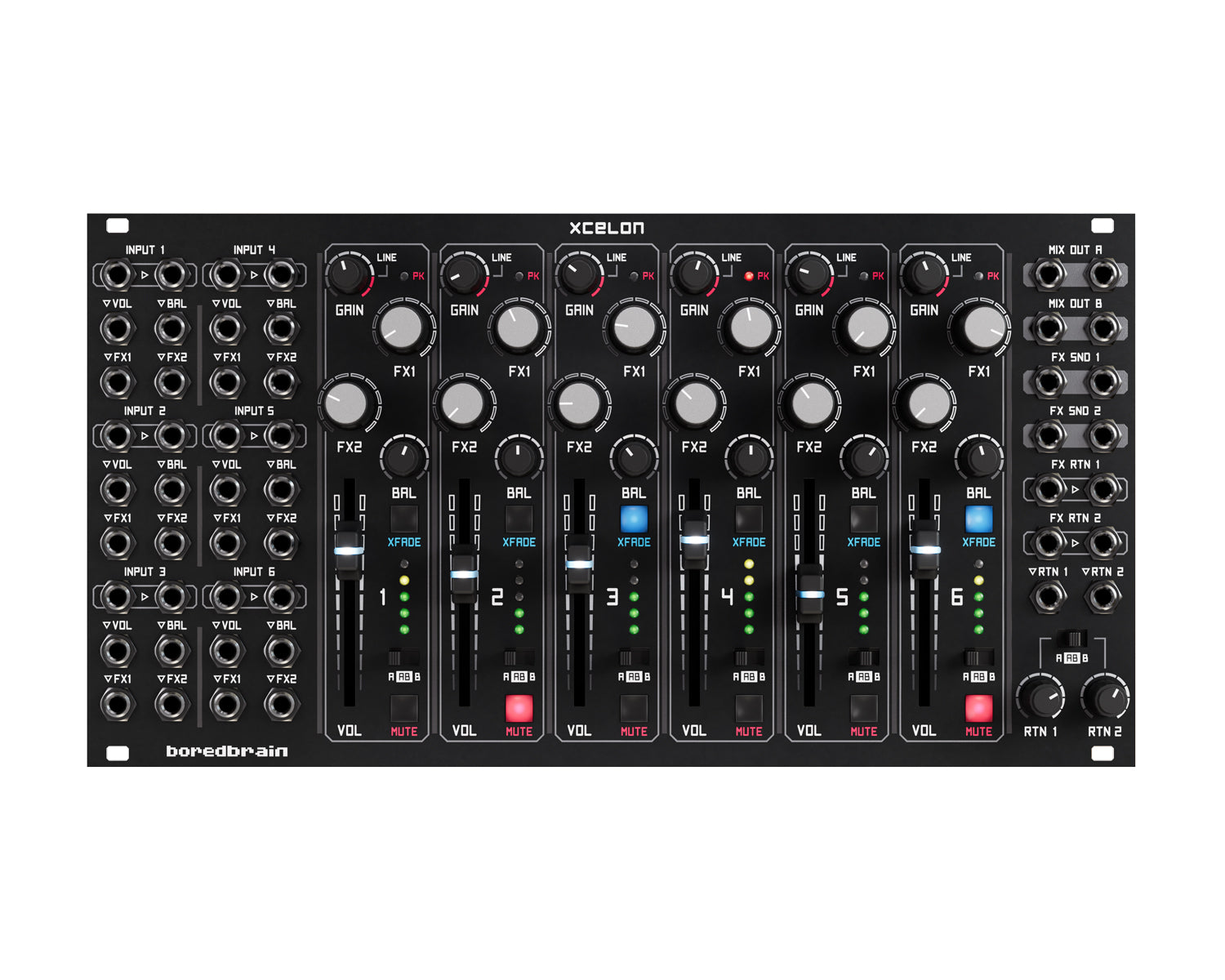 [新品に近い] XCELON MIXER BOREDBRAIN ミキサー Boredbrain Xcelon Analogue Six-Channel Stereo Audio Mixer – Found