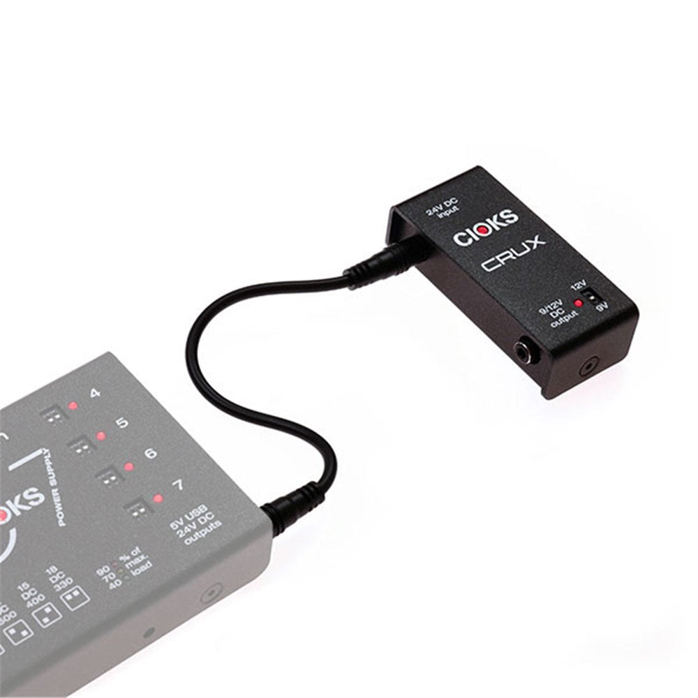Cioks CRUX High-Current Power Supply with Isolated Isolated 9V or 12V Outputs