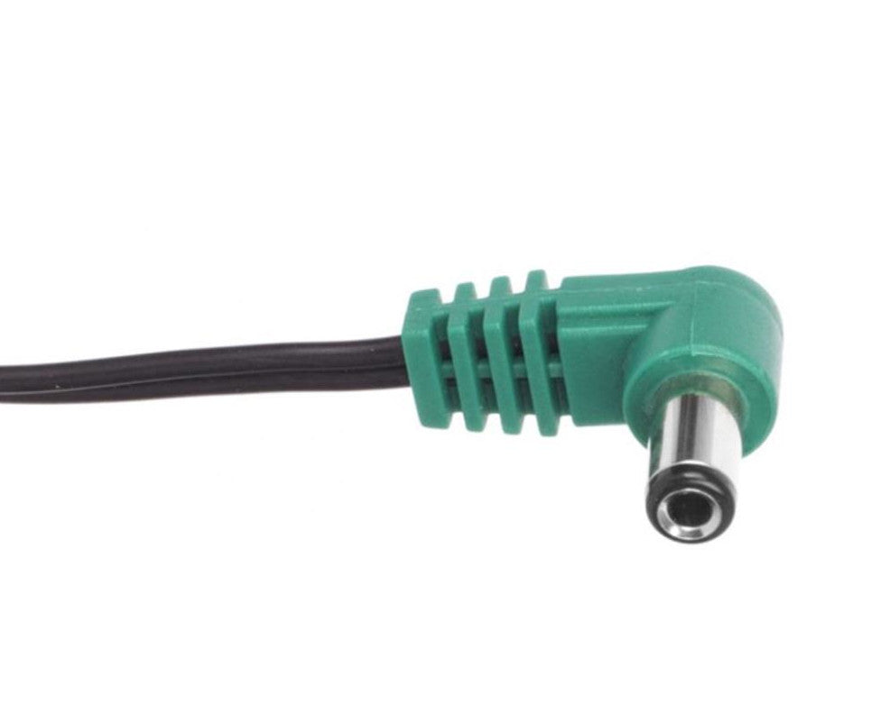 CIOKS 4030 Type 4 - 5.5/2.5mm DC-plug Centre Positive L-shape 30cm (Green)