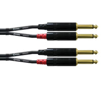 Load image into Gallery viewer, Cordial Essentials REAN 2x 6.3mm Mono Gold to 6.3mm Mono Gold (3m)