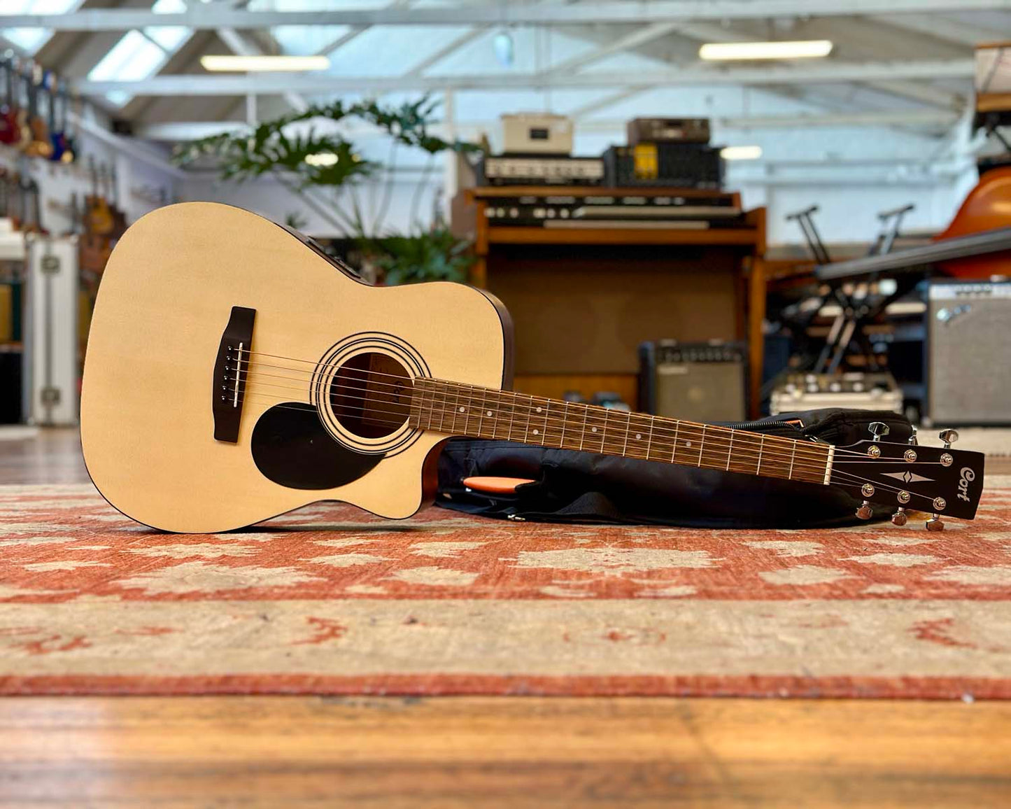 Cort AF515CE OP "Open Pore" Auditorium Acoustic Electric Guitar