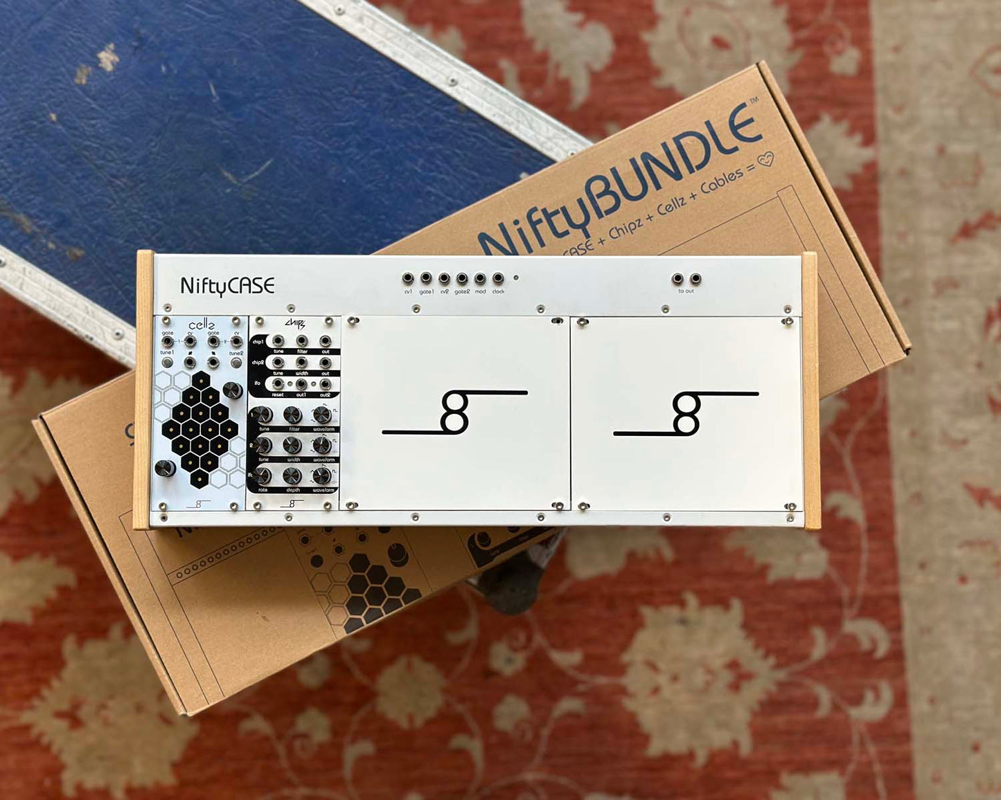 Cre8audio Nifty Bundle Eurorack Case with Modules & Cables