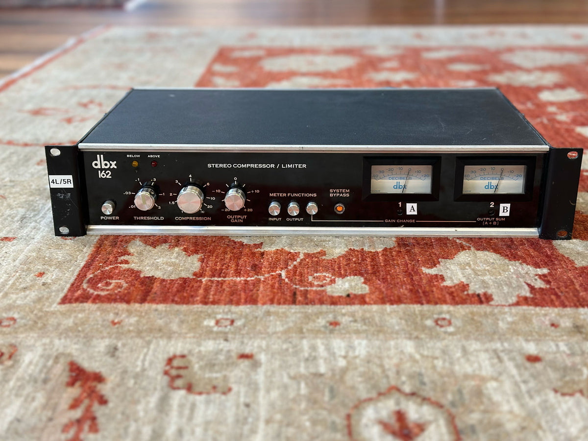(前面•超美品) dbx 162SL ステレオコンプレッサー 名機 動作確認済 前面•超美品) dbx 162SL ステレオコンプレッサー 名機 動作確認