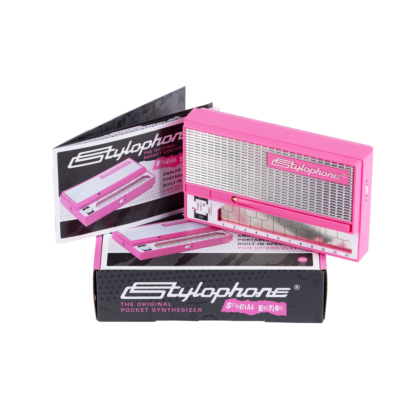 Dübreq Stylophone PINK (The Original Pocket Synthesizer Special Edition)