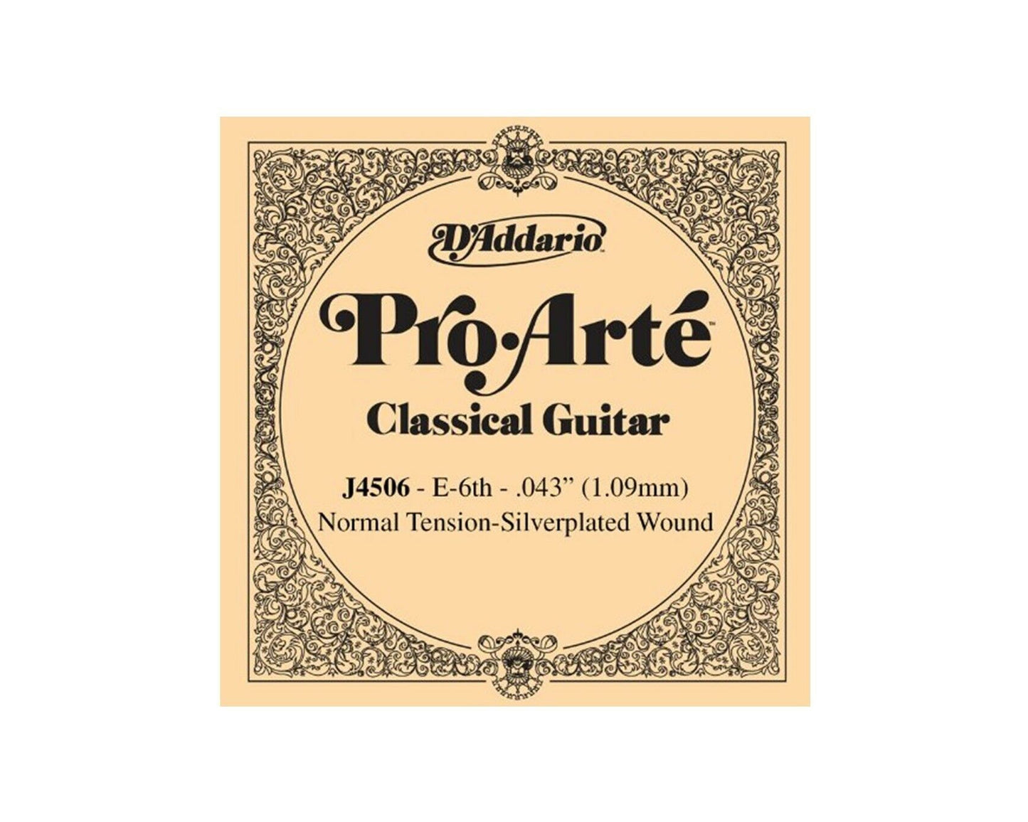 D'Addario J4506 Pro-Arte Nylon Classical Guitar Single String, Normal Tension, Sixth String