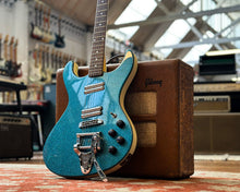 Load image into Gallery viewer, 1999 Danelectro Hodad - Blue Sparkle w/Danelectro Vibrato