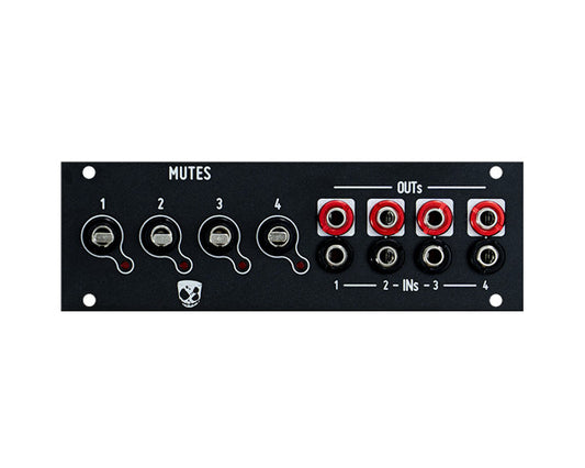 Befaco DivKid Mutes mk2 DiY Kit 3U with Alternate 1U Panel