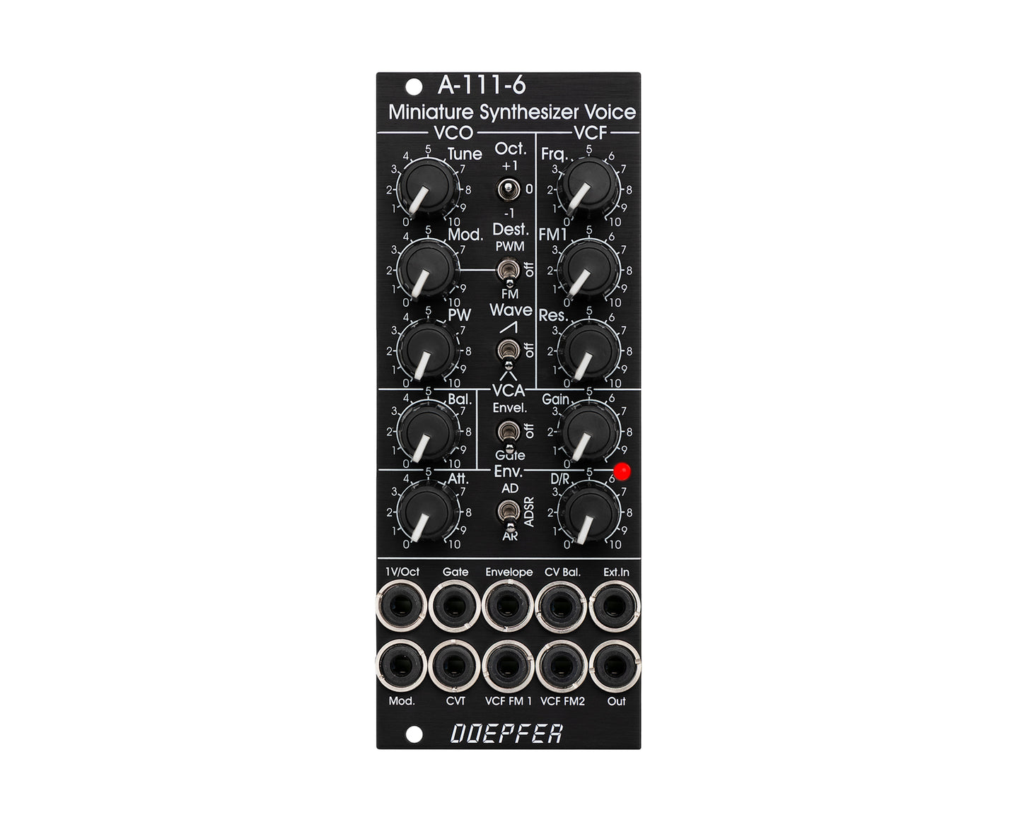 Doepfer A-111-6v Miniature Synthesizer Slim Line Eurorack Module