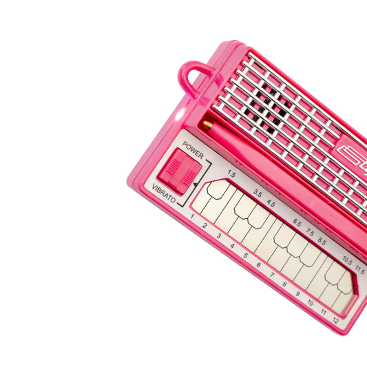 Dübreq Stylophone MINI Keychain Pocket Synthesizer - Pink