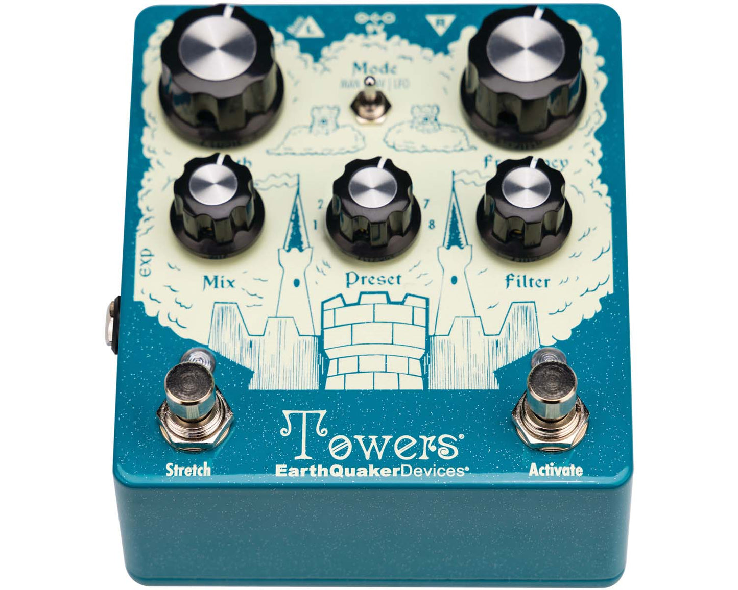 EarthQuaker Devices Towers Stereo Reverberant Filter Pedal