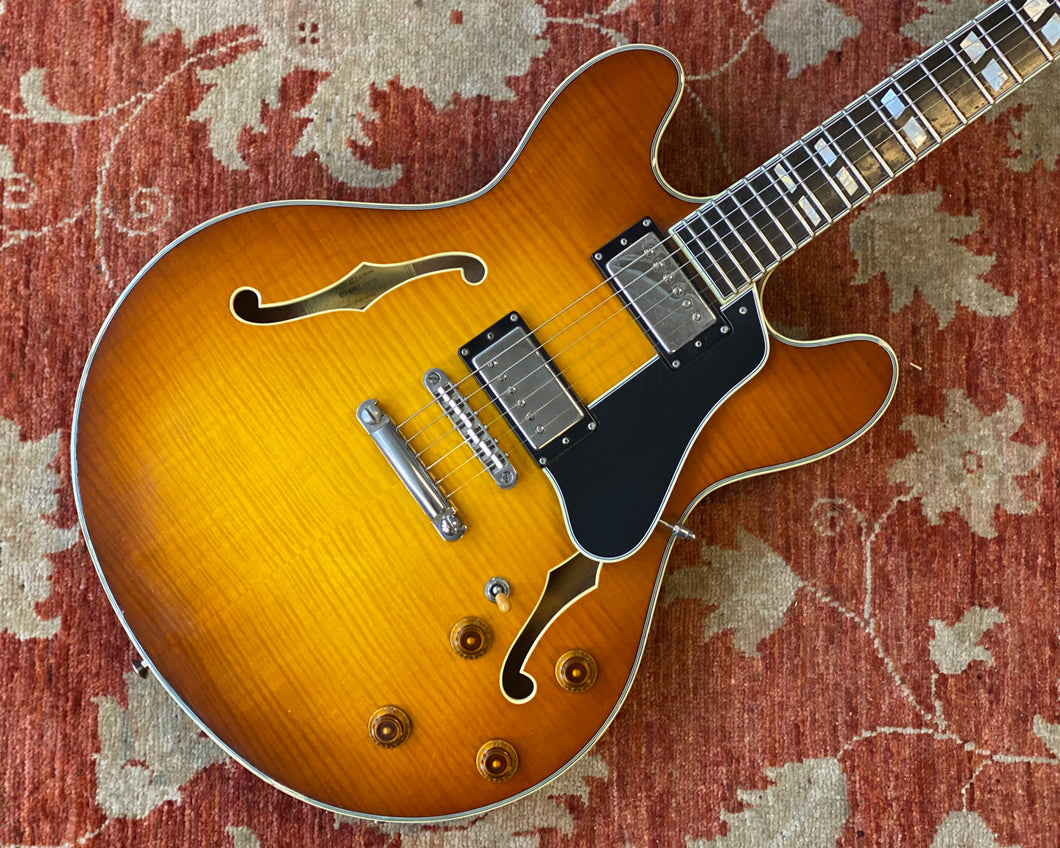Eastman T486-GB - Gold Burst Flame Top 335-Style w/ OHSC