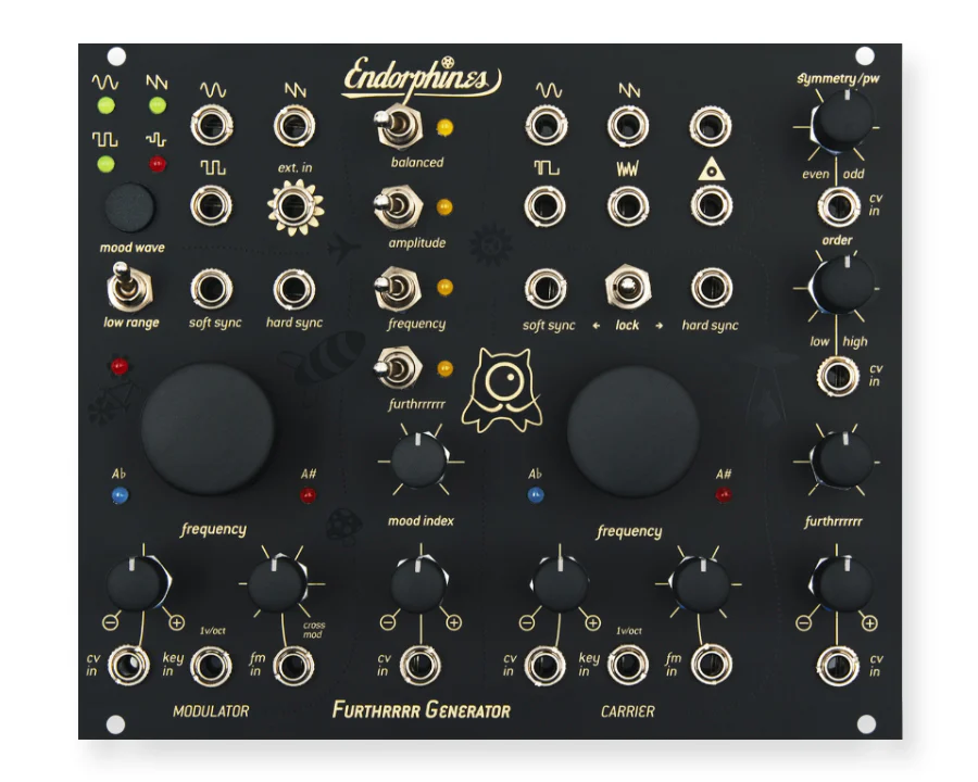 Endorphin.es Black Furthrrrr Generator Dual Complex Oscillator