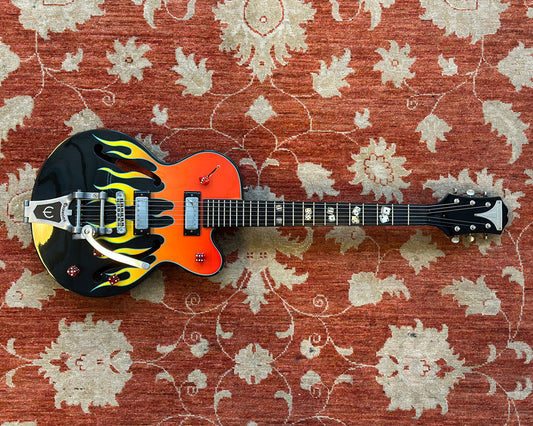 Limited Edition Epiphone FlameKat Semi Hollow Electric Guitar w/Hard Case