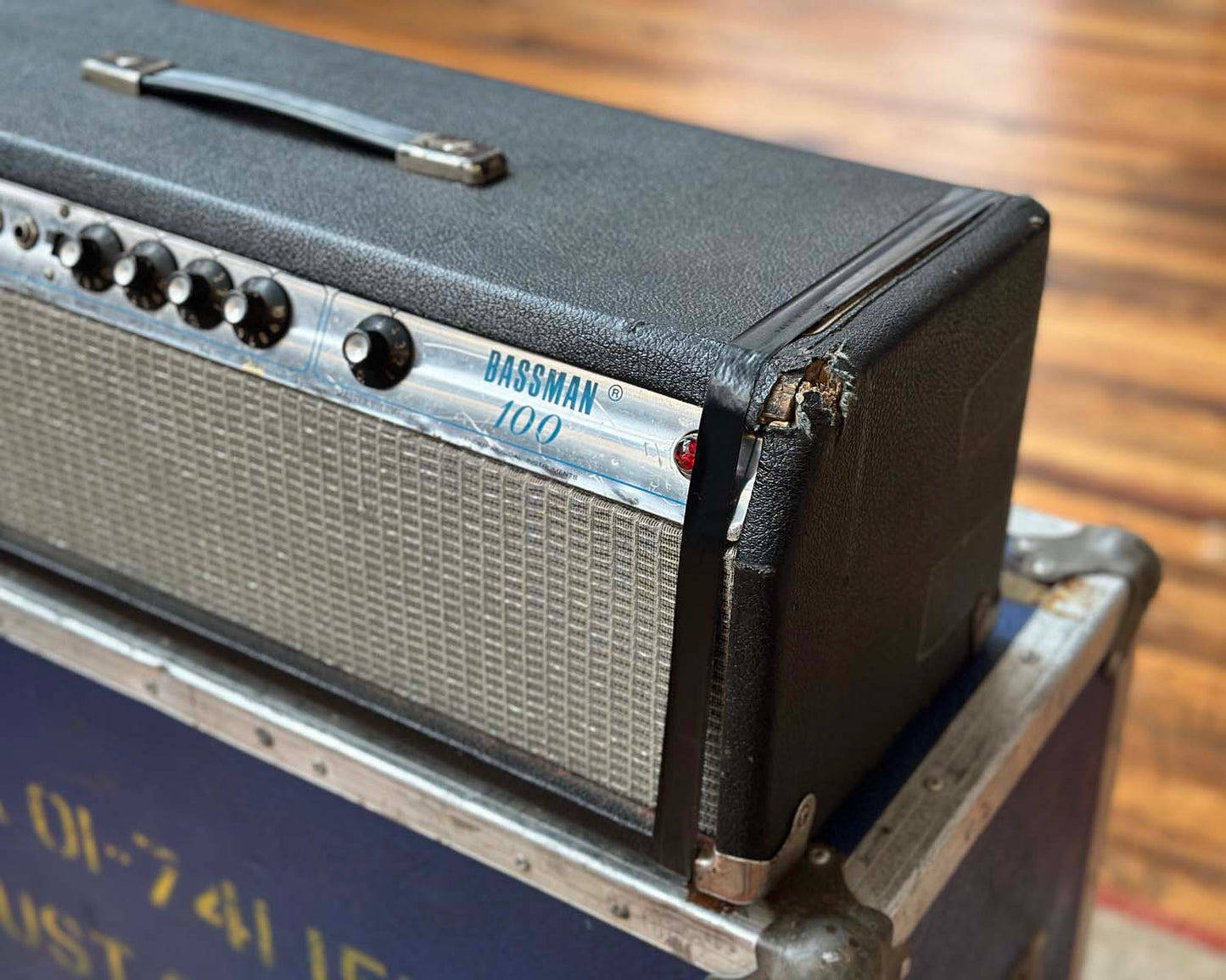 1976 Fender Bassman 100 'Silverface' Amp Head