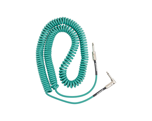 Fender Contour 30' Coiled Cable Sherwood Green