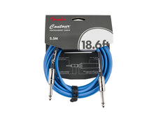 Load image into Gallery viewer, Fender Contour Instrument Cable Lake Placid Blue 18.6'