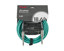 Load image into Gallery viewer, Fender Contour Instrument Cable Sherwood Green 18.6'
