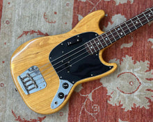 Load image into Gallery viewer, 1980 Fender Mustang Bass - Natural Finish w/ HSC (4.9kg)