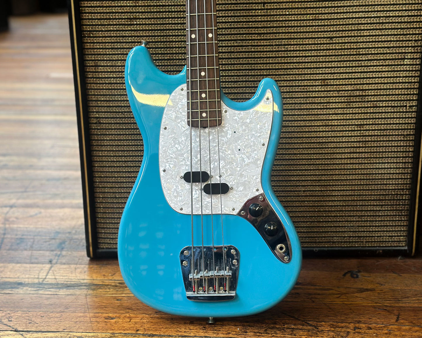 2008 CIJ Fender Mustang Bass 'S Series' - California Blue