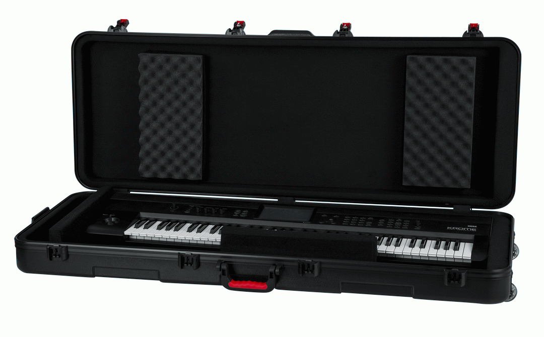 Gator GTSA-KEY76 TSA Series ATA Molded Polyethylene Keyboard Case with Wheels for 76-note Keyboards