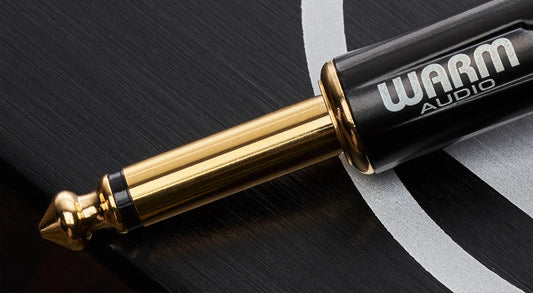 Warm Audio 10ft Premier Series Pro TS Right Angle to Straight Instrument Cable