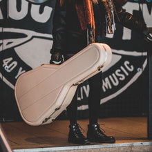 Load image into Gallery viewer, Hiscox Pro-II Dreadnought Acoustic Guitar Case Ivory